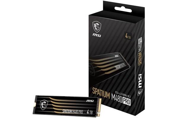 Dysk wewnętrzny MSI M480 Spatium Pro SSD M.2 NVMe 4TB