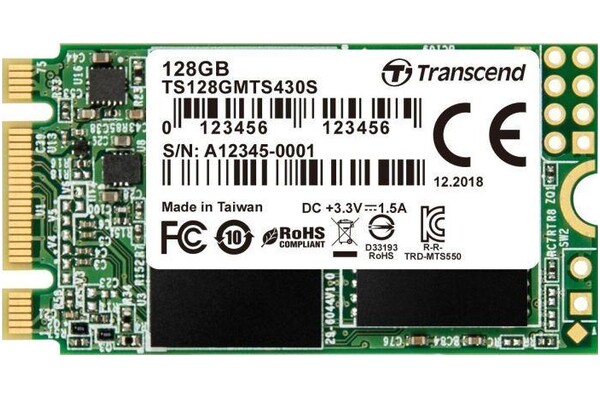 Dysk wewnętrzny Transcend TS128GMTS430S 430S SSD M.2 NVMe 128GB