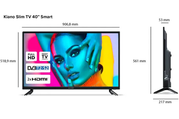 Telewizor KIANO SlimTV40Smart 39" Full HD