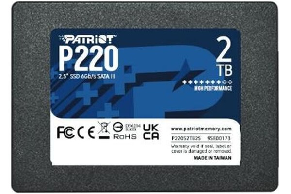 Dysk wewnętrzny Patriot P220 SSD SATA (2.5") 2TB