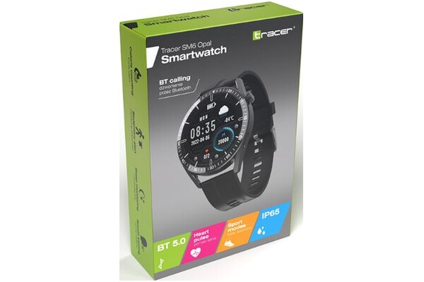 Smartwatch Tracer SM6 Opal 1.28" czarny