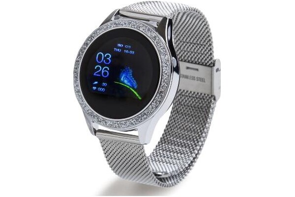 Smartwatch OROMED Smart crystal 1.04" srebrny