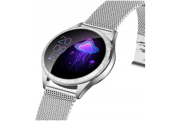 Smartwatch OROMED Smart crystal 1.04" srebrny