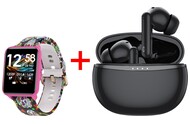 Smartwatch Bemi Kix-M 1.3" różowy