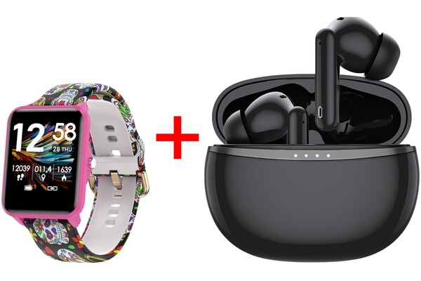 Smartwatch Bemi Kix-M 1.3" różowy