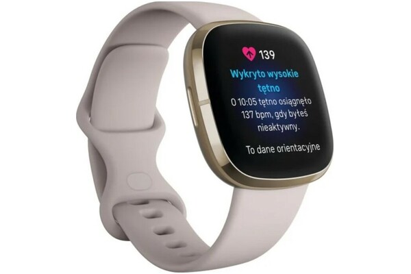 Smartwatch FITBIT Sense 1.58" beżowy
