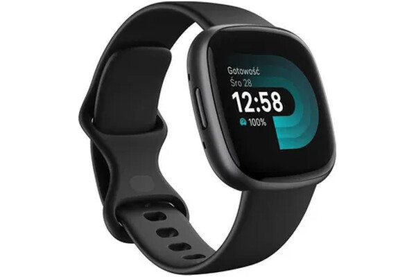 Smartwatch FITBIT Versa 4 1.58" grafitowy