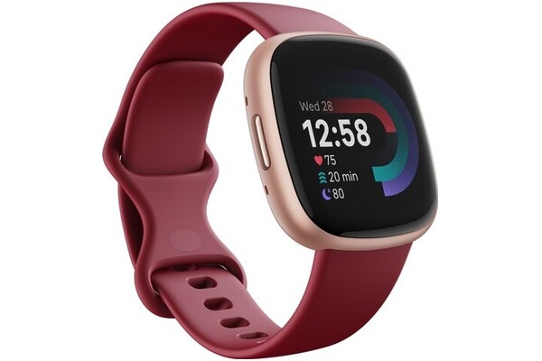 Smartwatch FITBIT Versa 1.58" bordowy