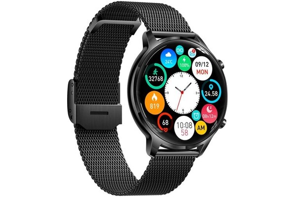Smartwatch Manta SWU301BK Kelly 1.32" czarny