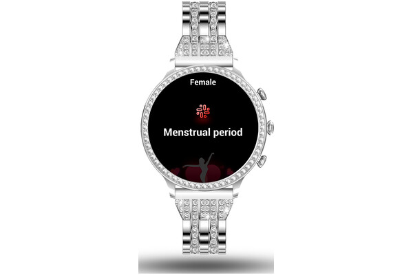 Smartwatch Manta Diamond Lusso 1.32" srebrny