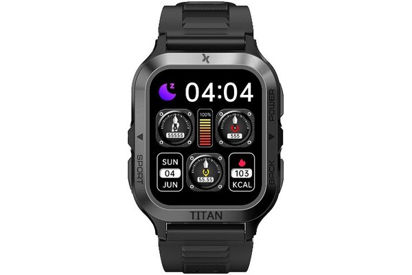 Smartwatch MaxCom FW67 Fit Titan Pro 1.85" grafitowy