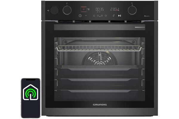 Piekarnik do zabudowy Grundig GEBD19401DXPH elektryczny Parowy Inox