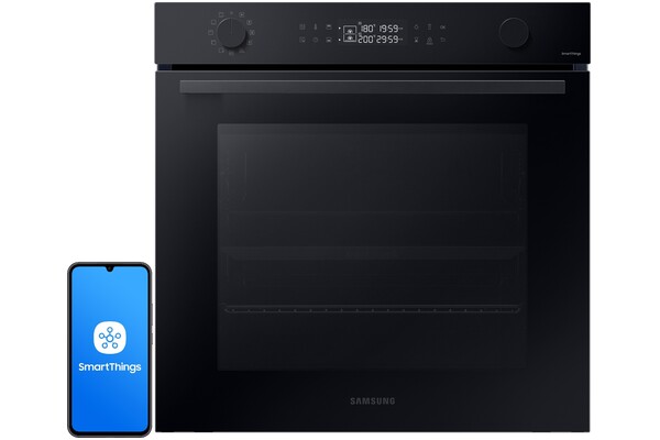 Piekarnik do zabudowy Samsung NV7B4445VAK Dual Cook elektryczny Parowy czarno-szklany