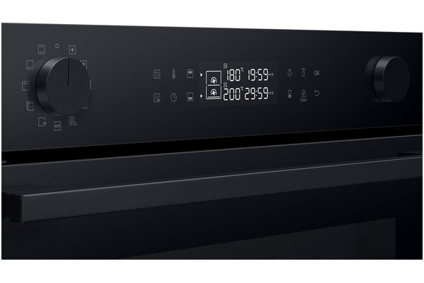 Piekarnik do zabudowy Samsung NV7B4445VAK Dual Cook elektryczny Parowy czarno-szklany
