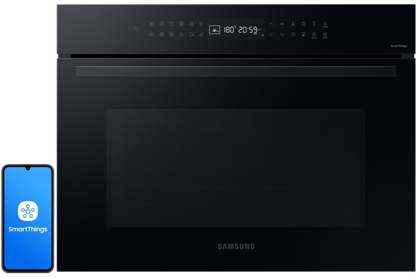 Piekarnik do zabudowy Samsung NQ5B4353FBK elektryczny Z mikrofalą czarno-szklany