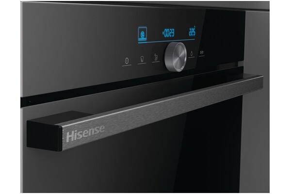 Piekarnik do zabudowy Hisense BSA65334ABDG elektryczny Parowy czarno-szklany