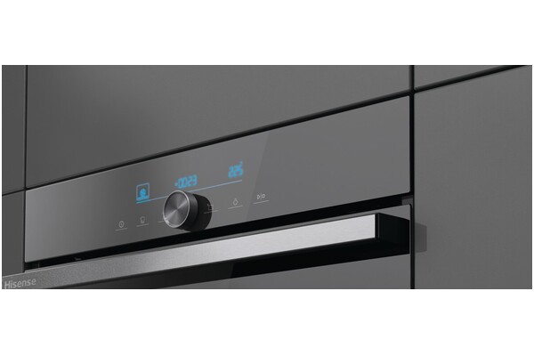 Piekarnik do zabudowy Hisense BSA65334ABDG elektryczny Parowy czarno-szklany