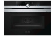 Piekarnik do zabudowy Siemens CM633GBS1 iQ700 elektryczny Z mikrofalą srebrno-czarny