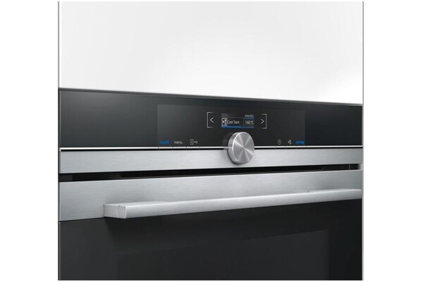 Piekarnik do zabudowy Siemens CM633GBS1 iQ700 elektryczny Z mikrofalą srebrno-czarny