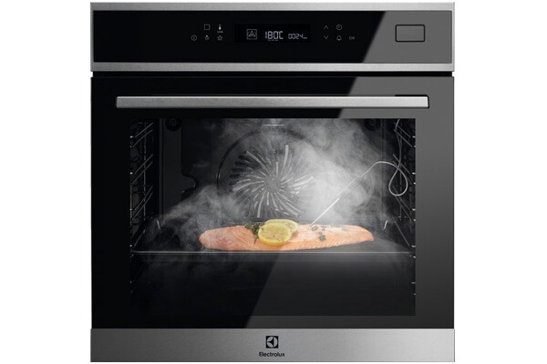 Piekarnik do zabudowy Electrolux EOB7S31X SteamBoost elektryczny Parowy Czarno-stalowy