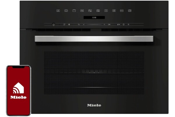 Piekarnik do zabudowy MIELE H7145BM elektryczny Z mikrofalą czarny