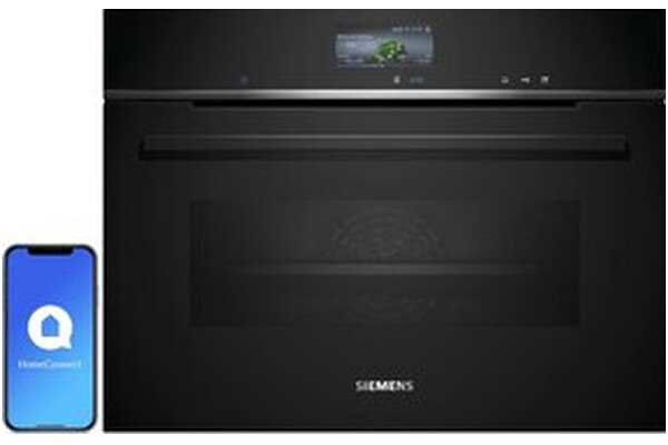 Piekarnik do zabudowy Siemens CM776G1B1 elektryczny Z mikrofalą czarny