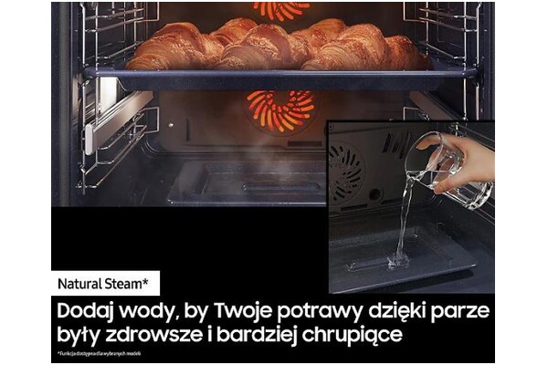 Piekarnik do zabudowy Samsung NV7B44207AK Dual Cook elektryczny czarny