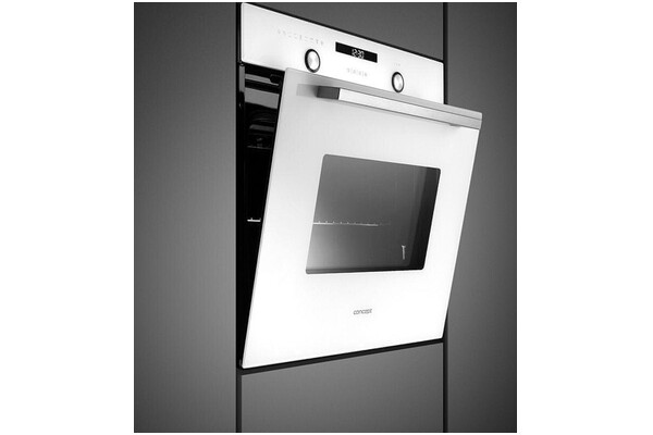 Piekarnik do zabudowy Concept ETV7460WH elektryczny biało-szklany