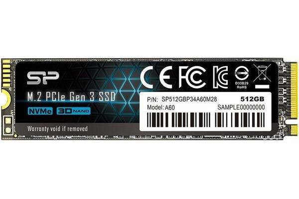 Dysk wewnętrzny Silicon Power A60 SSD M.2 NVMe 512GB