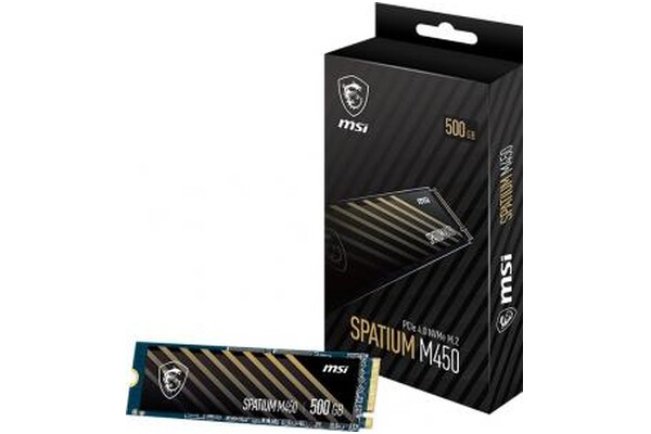 Dysk wewnętrzny MSI M450 Spatium SSD M.2 NVMe 500GB