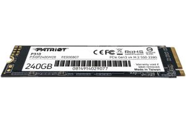 Dysk wewnętrzny Patriot P310 SSD M.2 NVMe 240GB