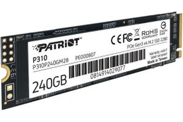 Dysk wewnętrzny Patriot P310 SSD M.2 NVMe 240GB