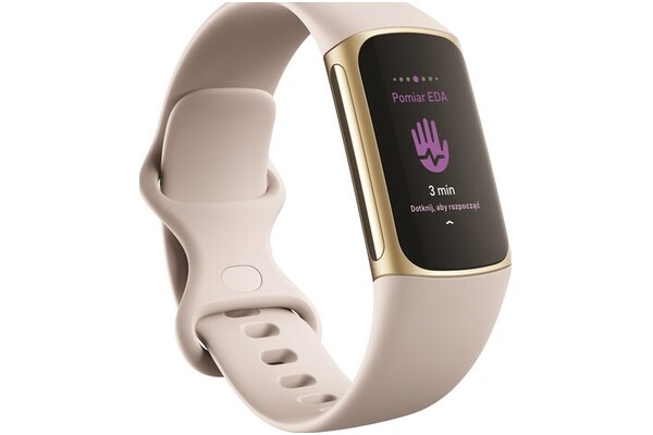 Smartwatch FITBIT Charge 5 1.04" biało-złoty