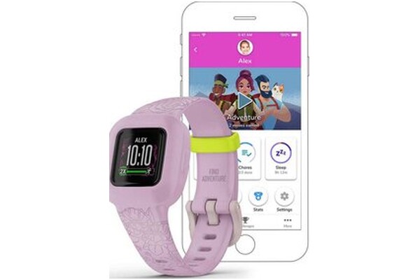 Smartwatch Garmin Vivofit Junior 3 0.78" różowy