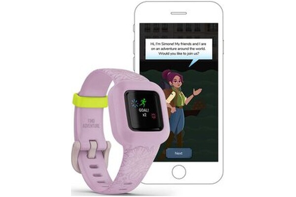 Smartwatch Garmin Vivofit Junior 3 0.78" różowy