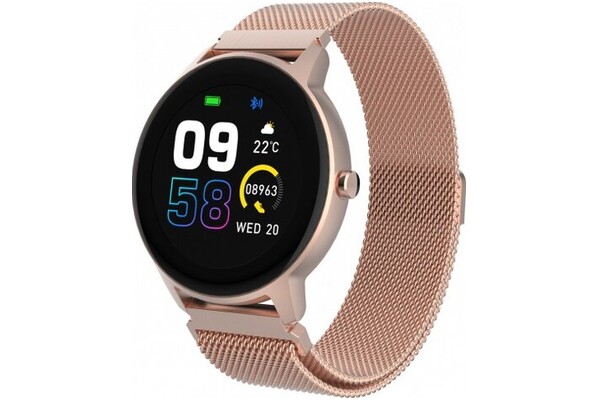 Smartwatch FOREVER SB325 Forevive Slim 1.22" różowo-złoty