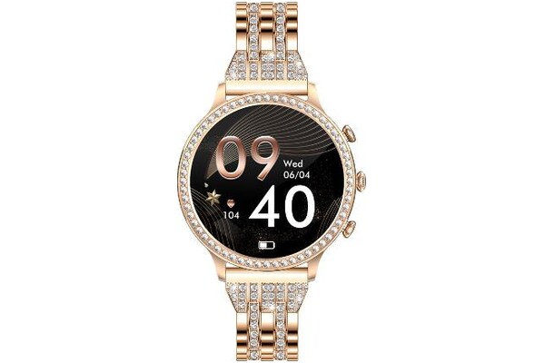 Smartwatch Manta Diamond Lusso 1.32" złoty