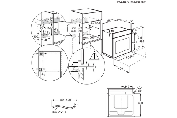 Piekarnik do zabudowy Electrolux EOB7S31V SteamBoost elektryczny biały