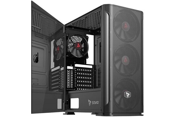 Obudowa PC SAVIO Shadow X2 Midi Tower czarny