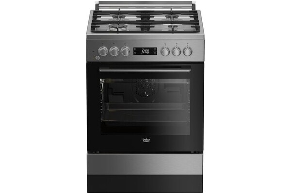 Kuchnia Beko FSM62339DXDS płyta gazowa, piekarnik elektryczny