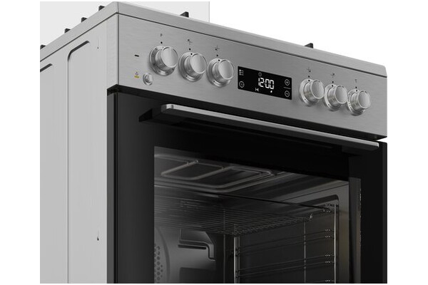 Kuchnia Beko FSM62339DXDS płyta gazowa, piekarnik elektryczny