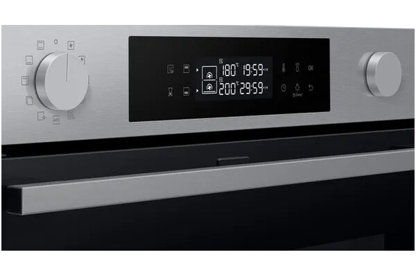 Piekarnik do zabudowy Samsung NV7B4525ZAS Dual Cook Flex elektryczny Inox-czarny