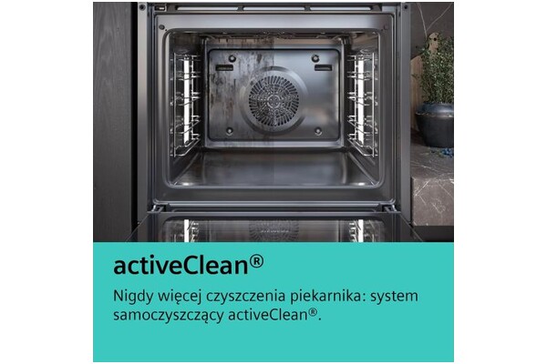 Piekarnik do zabudowy Siemens HB578A0S6 iQ500 elektryczny czarno-srebrny