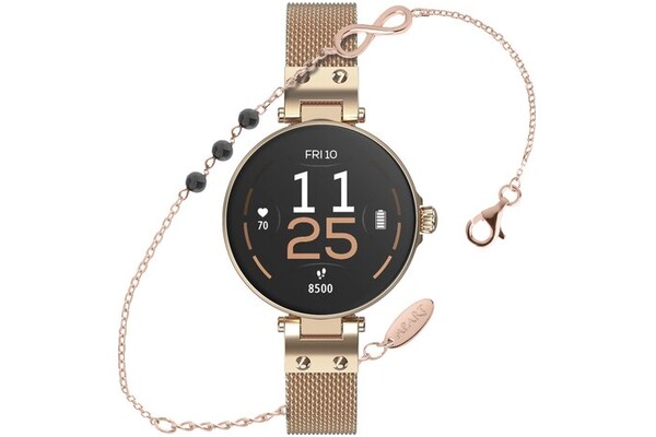 Smartwatch FOREVER SB305 Forevive Petite 1.08" różowo-złoty