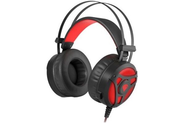 Słuchawki Genesis NSG1107 Neon 360 Nauszne Przewodowe czerwony