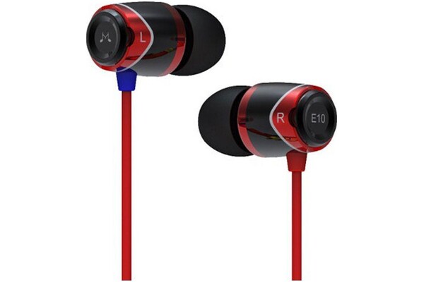 Słuchawki SoundMAGIC E10 Dokanałowe Przewodowe czerwony