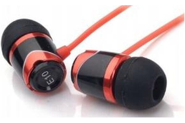 Słuchawki SoundMAGIC E10 Dokanałowe Przewodowe czerwony