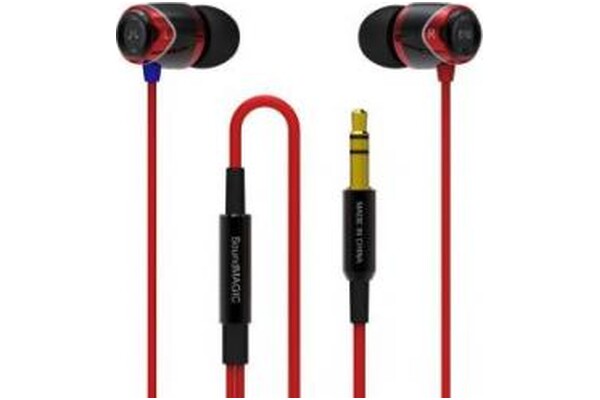 Słuchawki SoundMAGIC E10 Dokanałowe Przewodowe czerwony