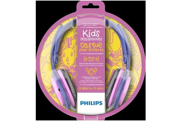 Słuchawki Philips SHK2000PK00 Nauszne Przewodowe fioletowy