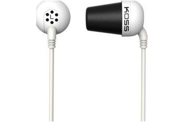 Słuchawki Koss The Plug Dokanałowe Przewodowe biały